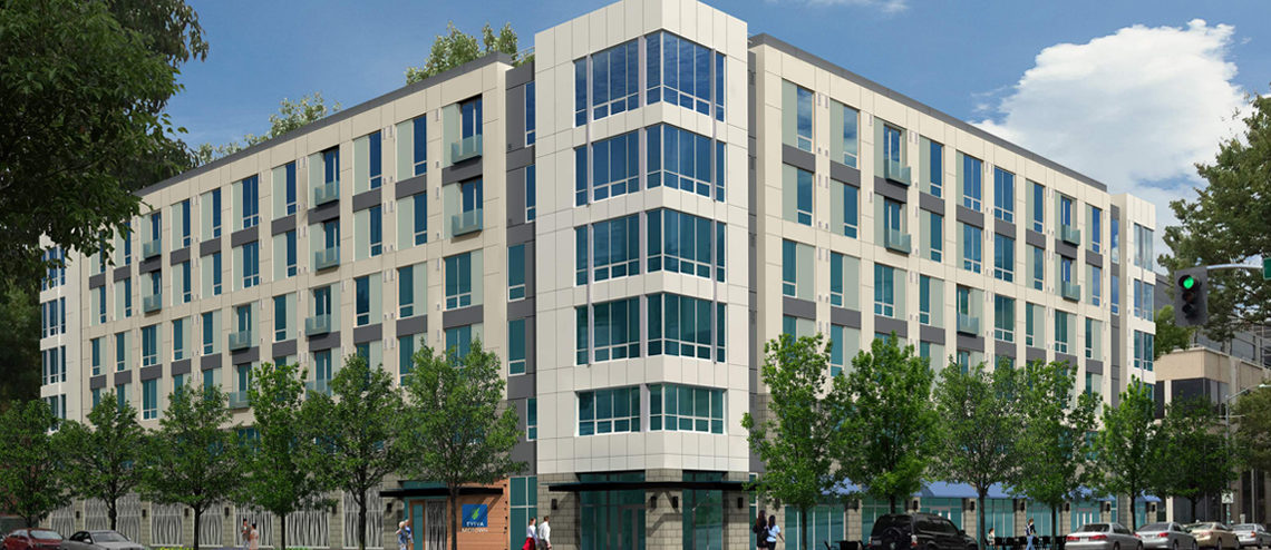 Eviva modular apartment building in Sacramento, CA